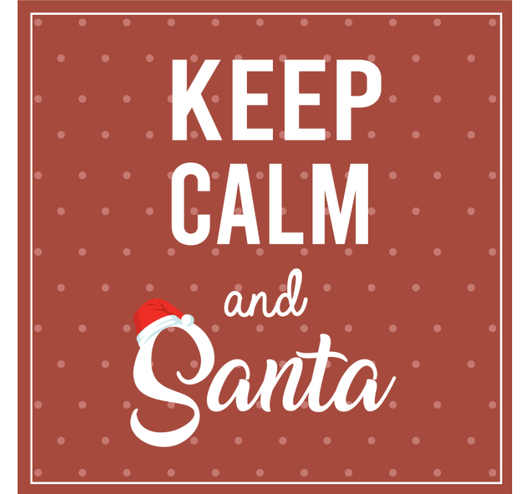 Noel bardak altlığı - festif alıntı tasarımı - TenStickers