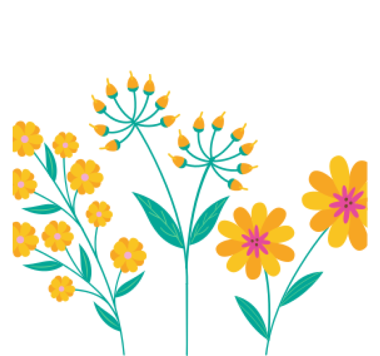 Sarı çiçek beyaz arka plan bağbozumu coaster - TenStickers