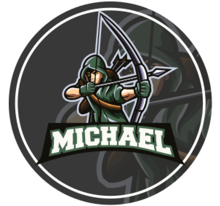 Okçu kişiselleştirilmiş bardak altlıkları - TenStickers