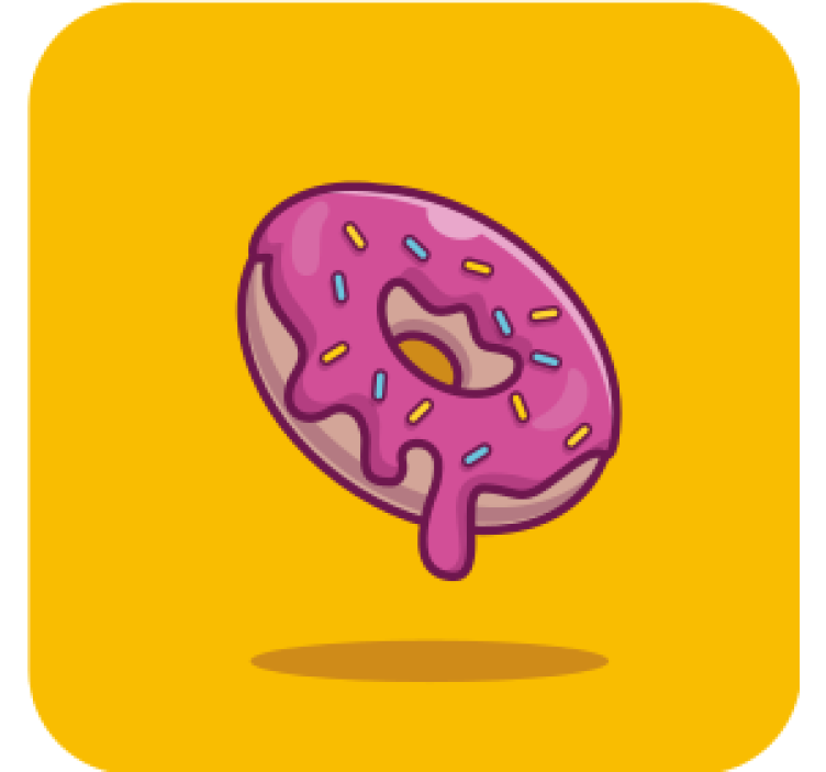 Bira bardak altlığı pembe buzlu hamur İşi - TenStickers