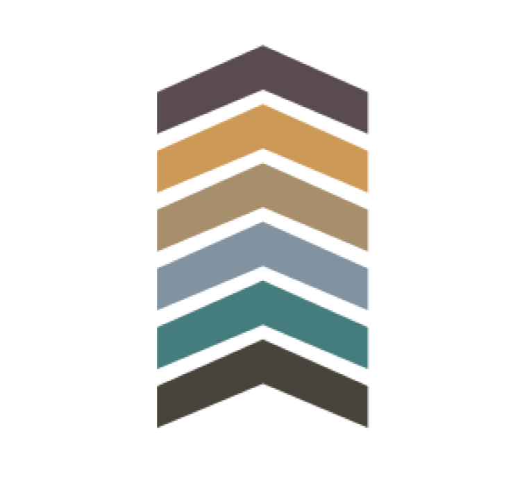 Toprak renkleri ok nordic tasarım modern coaster - TenStickers