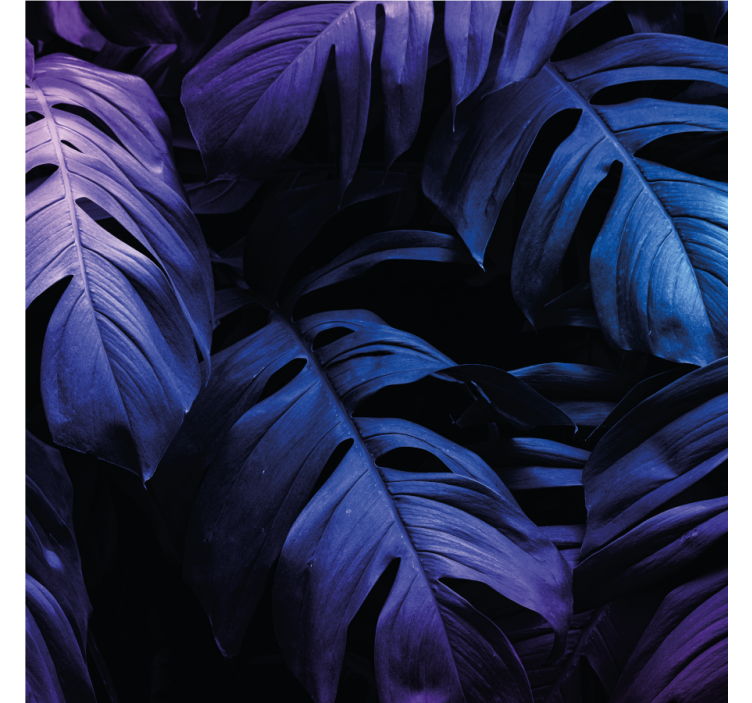 Neon egzotik yaprak doku treni - TenStickers