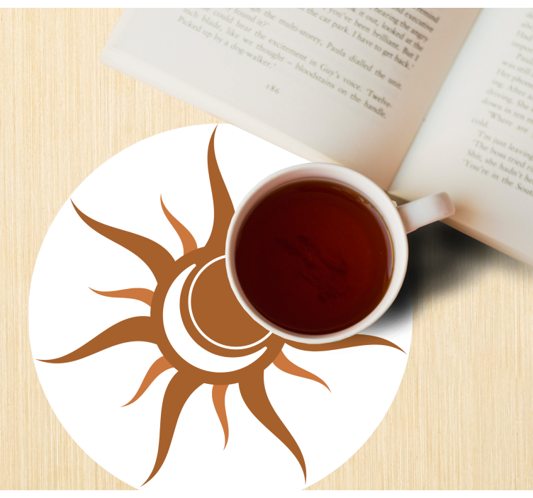 Ahşap güneş ışınları doku treni - TenStickers