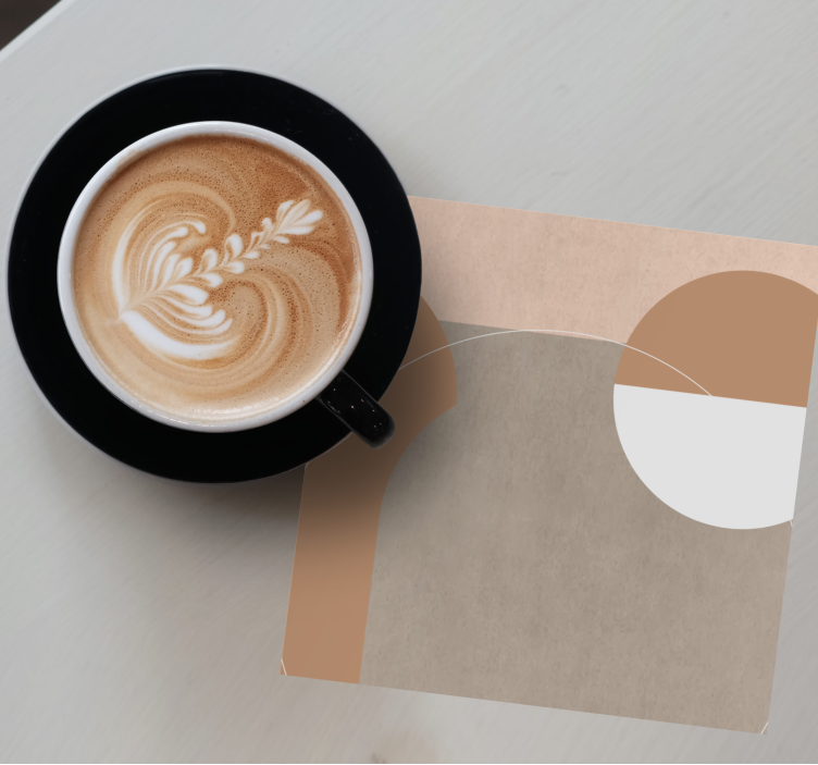 Düzensiz geometrik stil modern coaster - TenStickers