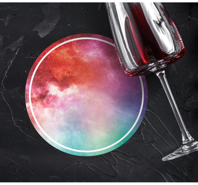 Galaksi baskı modern coaster - TenStickers