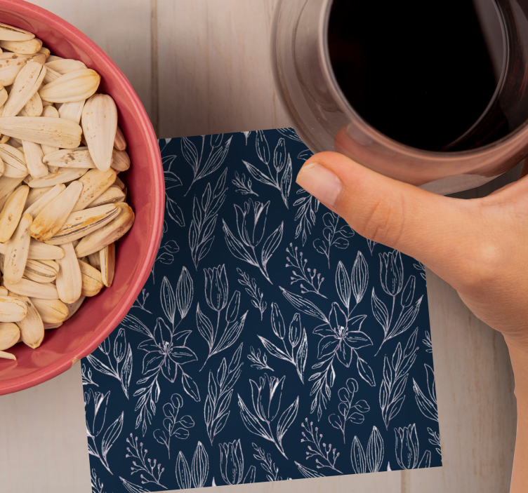 Lilyum sorunsuz desen çiçek tasarım altlığı - TenStickers