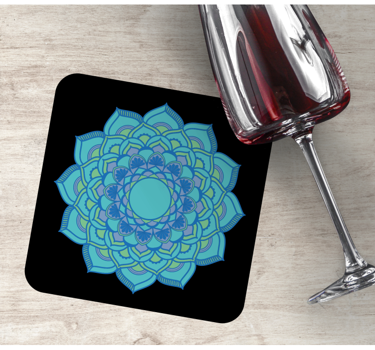 Okyanus rüyası mandala vintage coaster - TenStickers