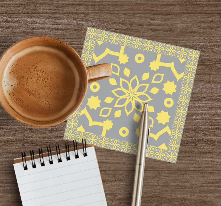 Pantone fayans desen bardak altlıkları - TenStickers