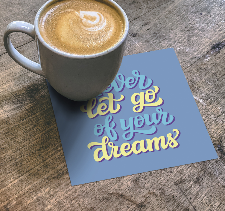 Motivasyonel teklif metin bardak hayalleri - TenStickers