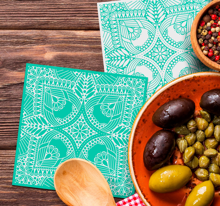 Süs beraberlik kiremit içki altlığı - TenStickers