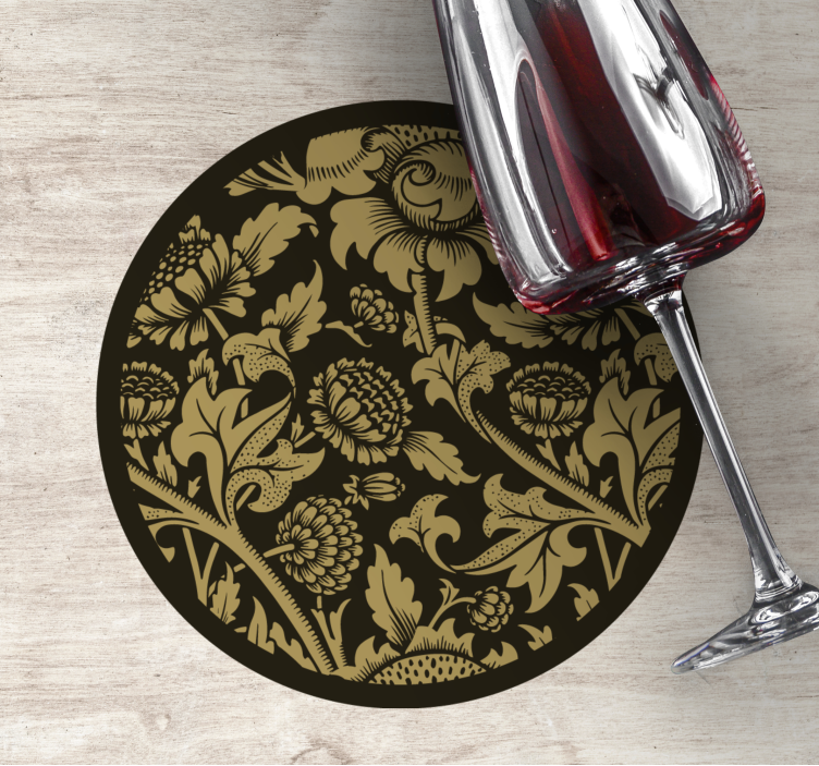 Vintage fransız çiçek desenli altlık - TenStickers