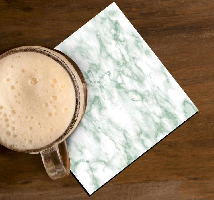 Yeşil mermer içecek altlığı - TenStickers