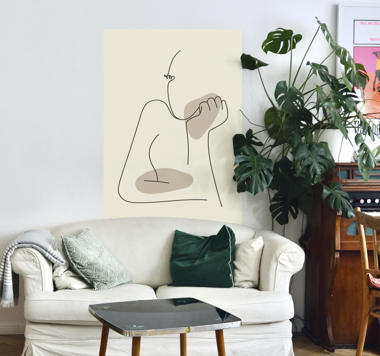 Soyut hat sanatı ön afişi - TenStickers