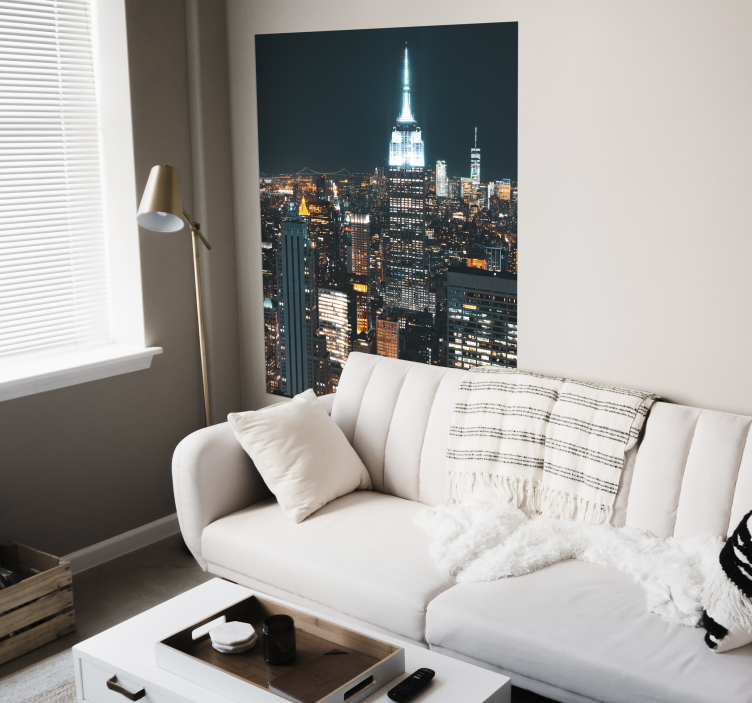 New york city gece postasında - TenStickers