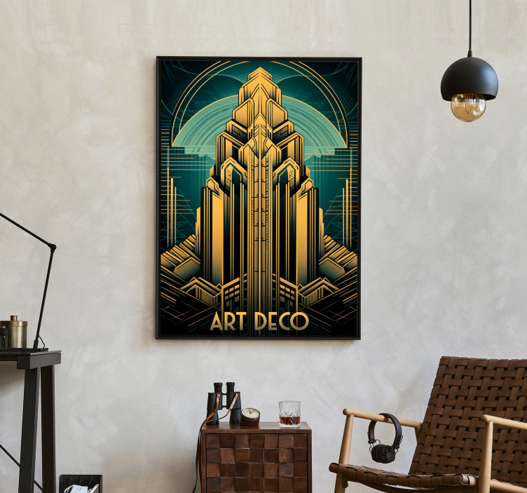 Art deco kulesi Art Déco poster - TenStickers