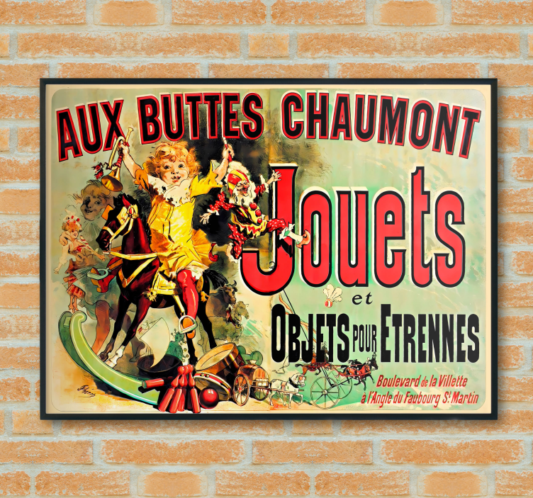aux buttes chaumont jouets vintage afiş - TenStickers