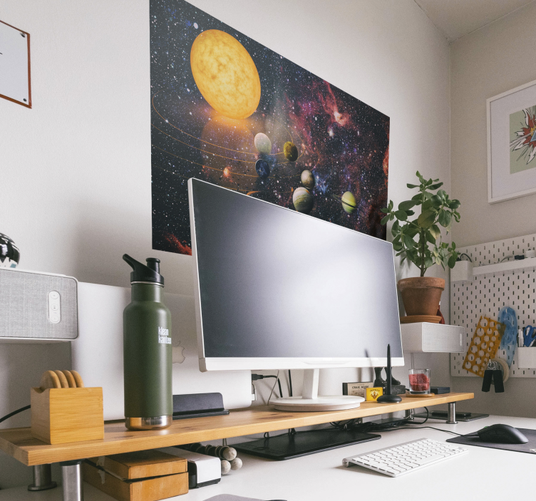 Güneş sistemi afiş baskısı - TenStickers