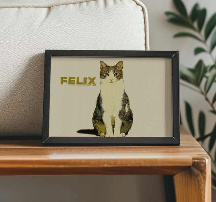 Kişiselleştirilmiş illüstrasyon yarım ton hayvanlar afiş - TenStickers