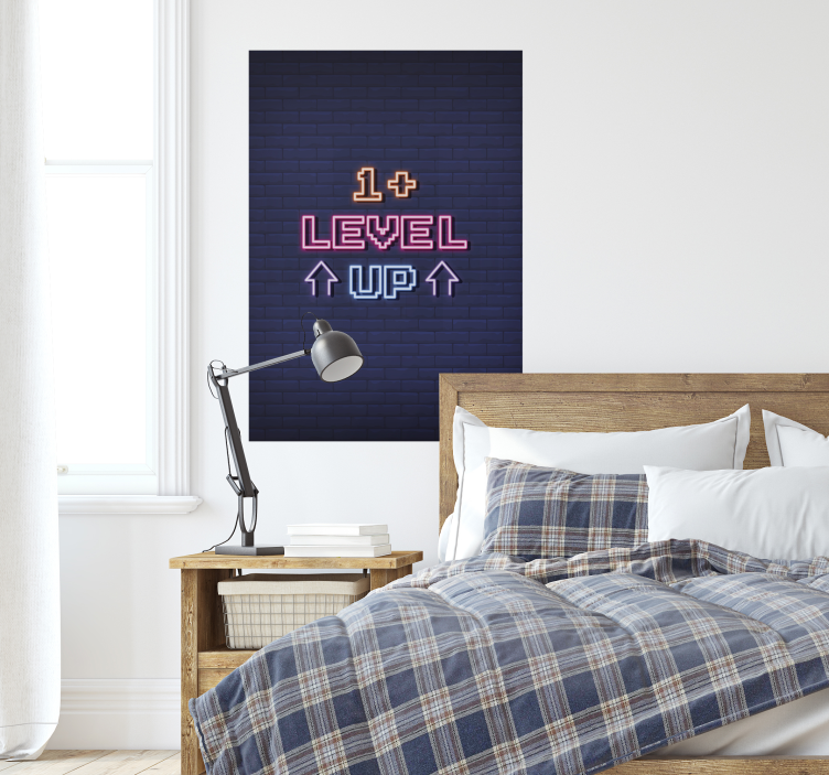 Oyun seviyesi yukarı oyun posteri - TenStickers