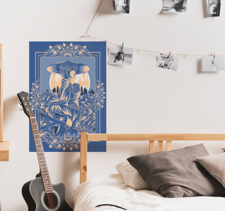 Samuray anime afiş baskı - TenStickers