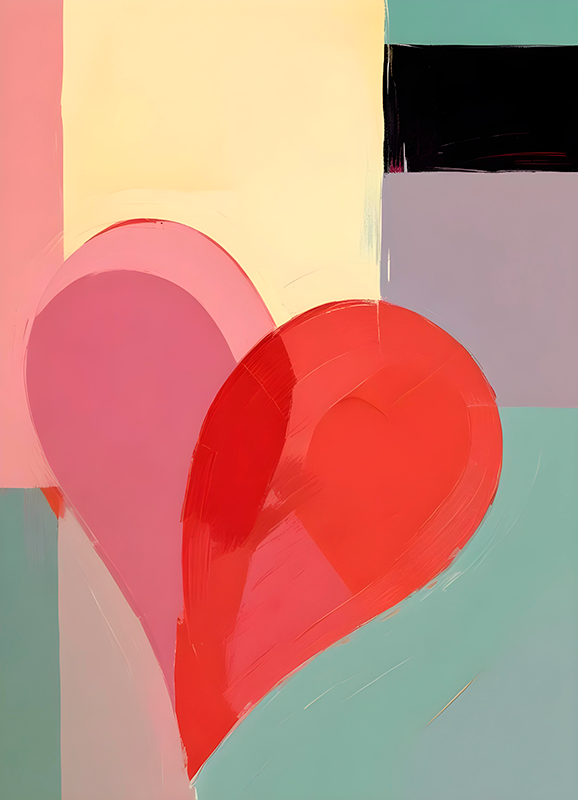 Kalp resmi Gerçekçi fotoğraf posteri - TenStickers