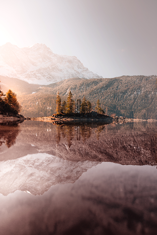 İskandinav dağları Gerçekçi fotoğraf posteri - TenStickers