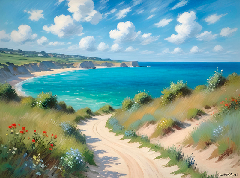 Güzel deniz manzarası manzaralar afiş - TenStickers