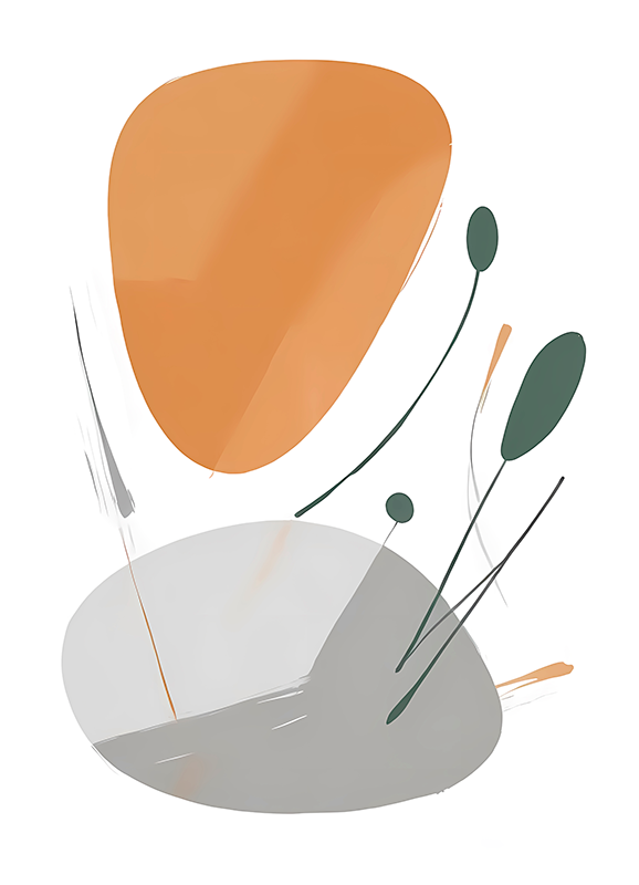 Sanatsal bozukluk soyut afiş - TenStickers