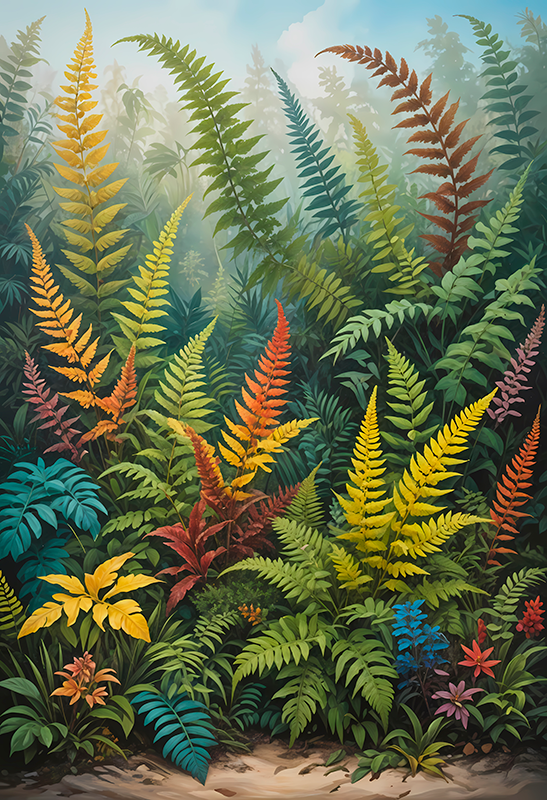 Garip orman Poster sanatsal çizim - TenStickers