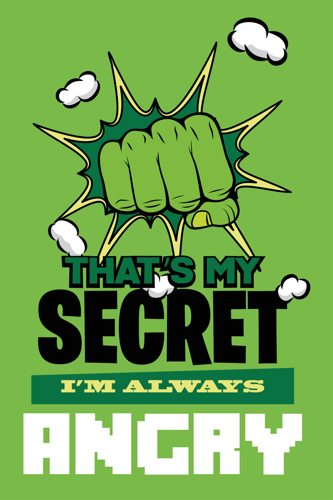 Genç odası duvar posteri ben her zaman kızgınım - TenStickers