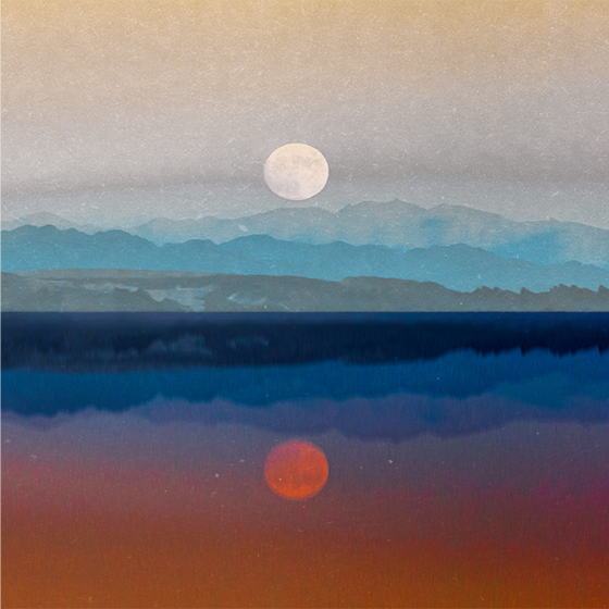 Oturma odası afişi güzel ay tasarımı - TenStickers