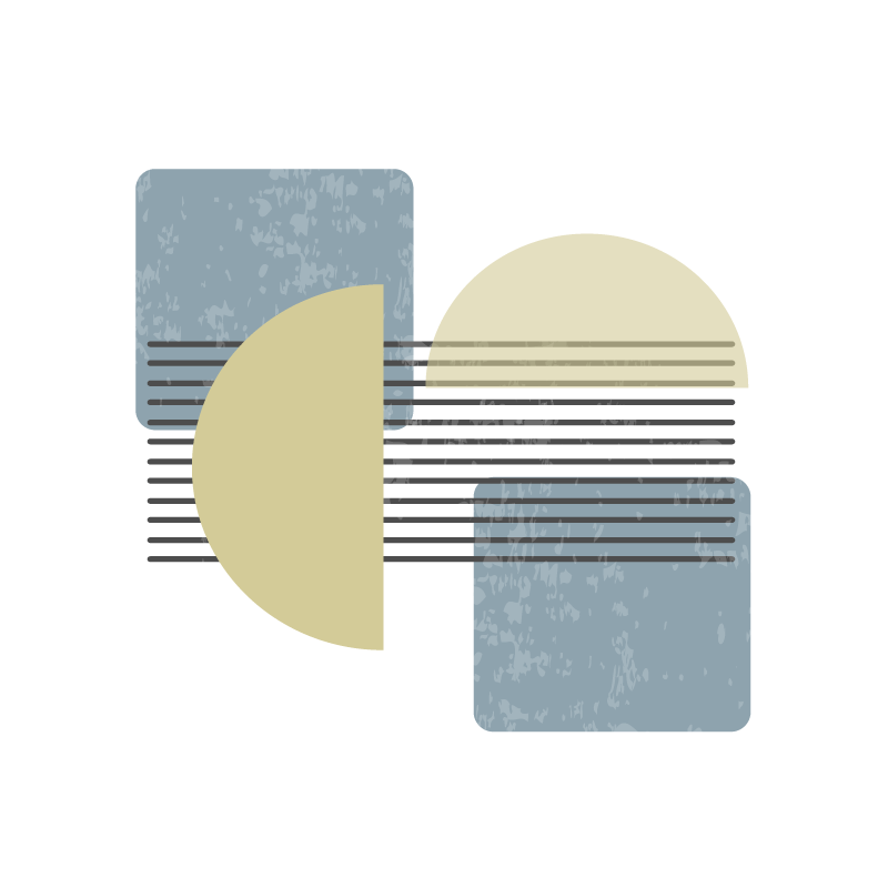 Oturma odası afişi Çağdaş sanat modern tasarım - TenStickers