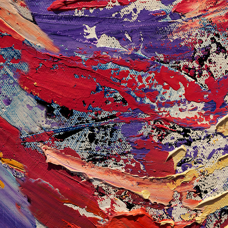 Oturma odası afişi renkli sıçramalar tablosu - TenStickers