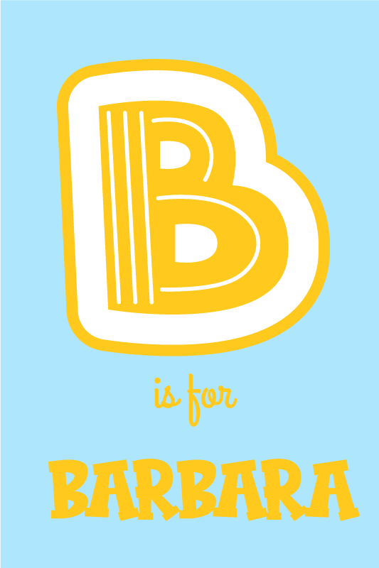 Genç odası duvar posteri - alfabetik kişiselleştirme - TenStickers