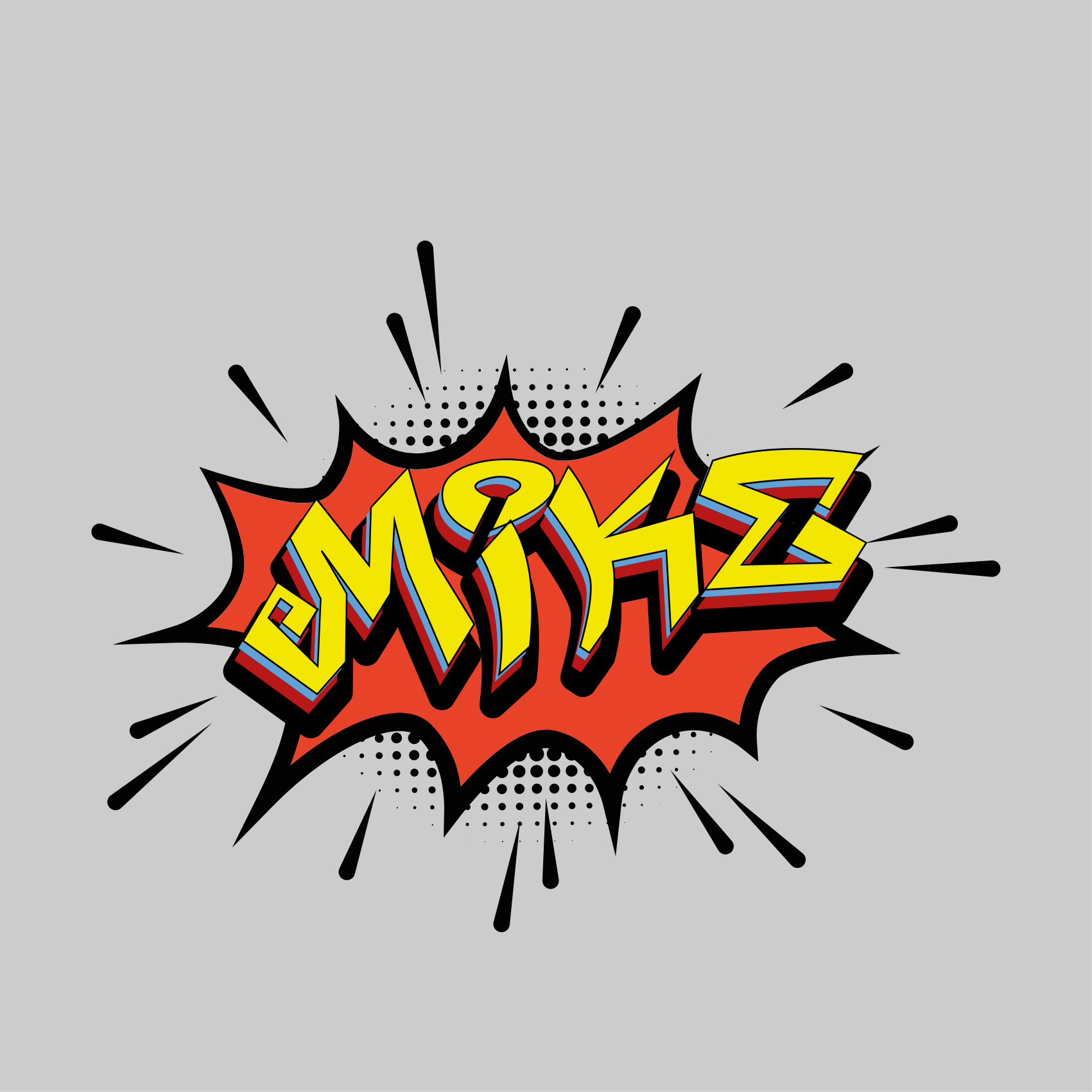 Genç odası duvar posteri - komik yazı stili - TenStickers