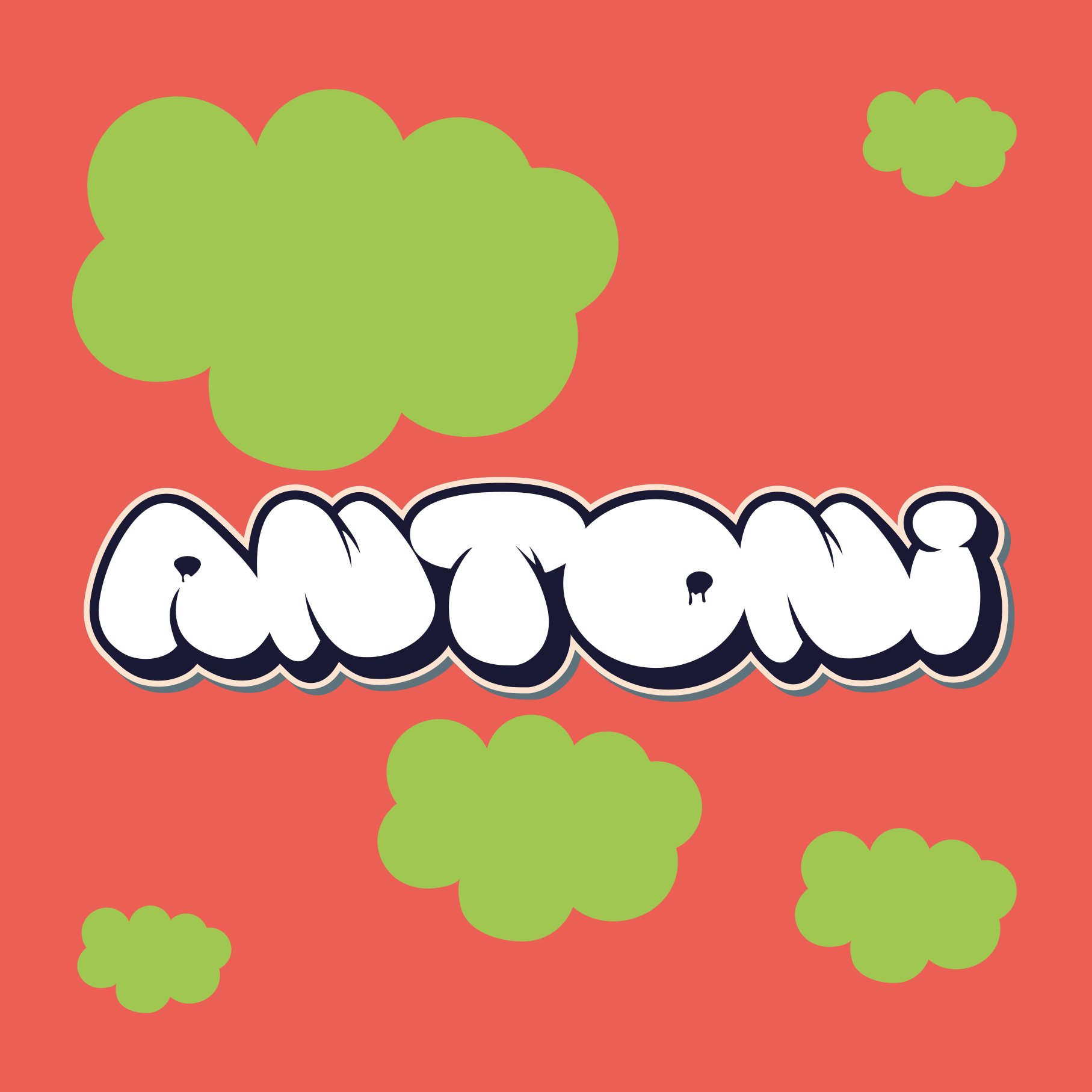 Genç odası duvar posteri eğlenceli yazı stili - TenStickers