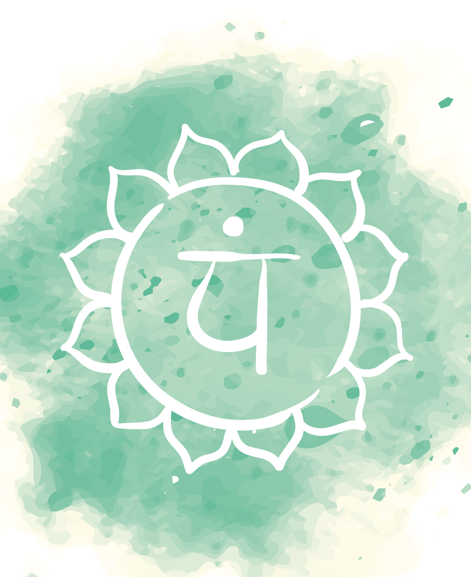 Zen afiş kalp Çakrası sembolü - TenStickers