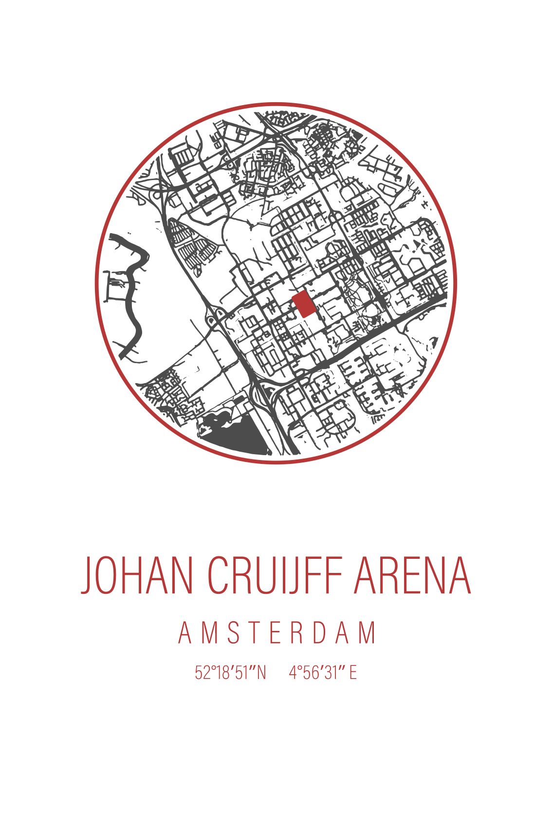 Spor afiş amsterdam arena - TenStickers