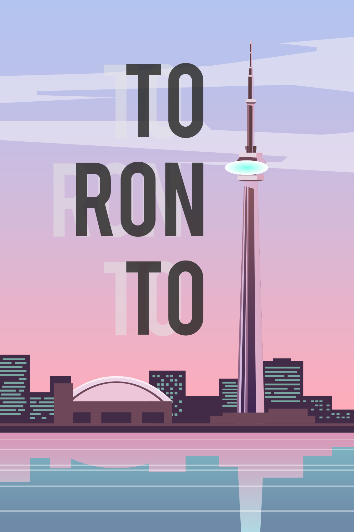 Toronto Şehirler ve Ülkeler afişi - TenStickers