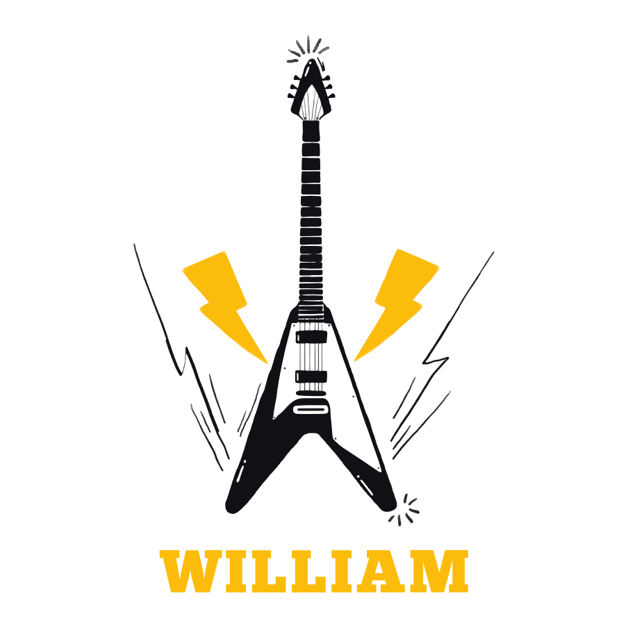 Özelleştirilebilir afiş elektrik gitar İlhamı - TenStickers