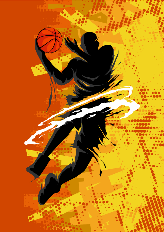 Basketbol afişi - basketbol oyuncusu - TenStickers