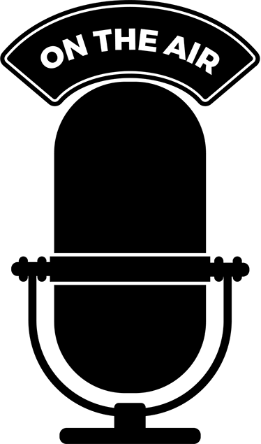 Vintage afiş - radyo yayını dekoratif vinil - TenStickers