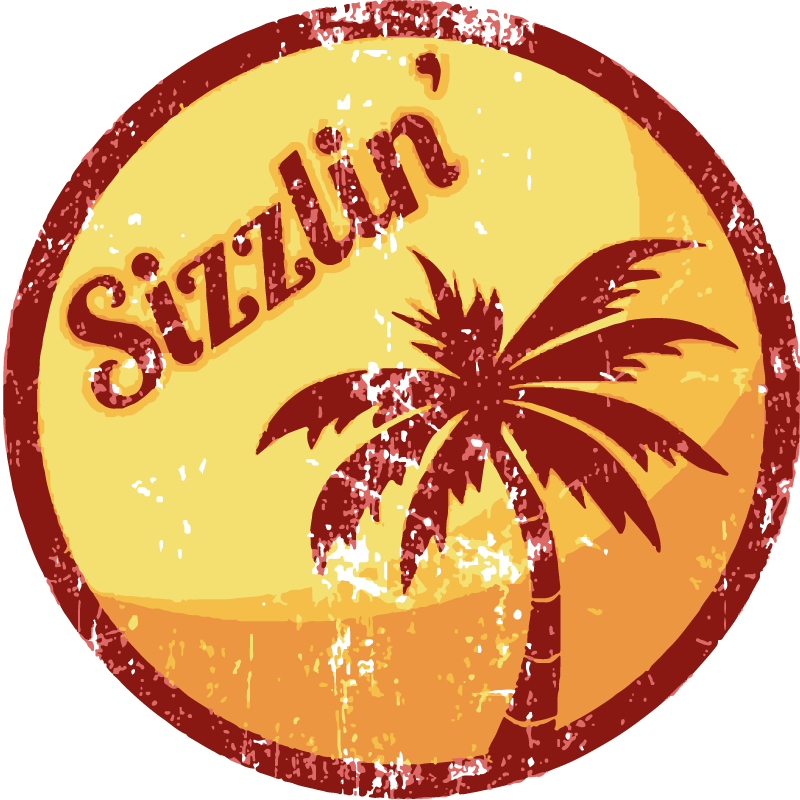 Vintage afiş - sıcak 70'ler vintage çıkartma - TenStickers