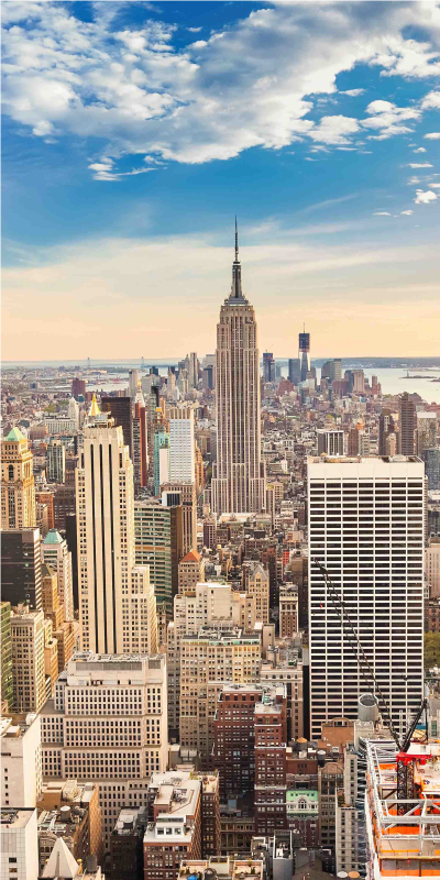 Manzaralar afiş vinil kaplama new york gökdeleni - TenStickers