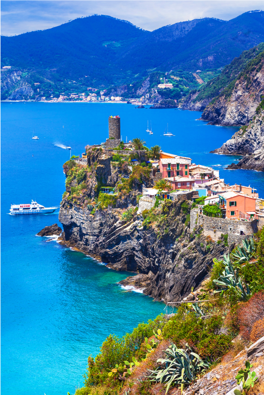 Manzaralar afiş realistik İtalyan cinque terre - TenStickers