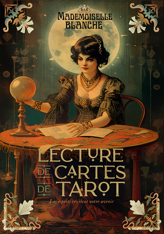Vintage afiş tarot okumaları - TenStickers