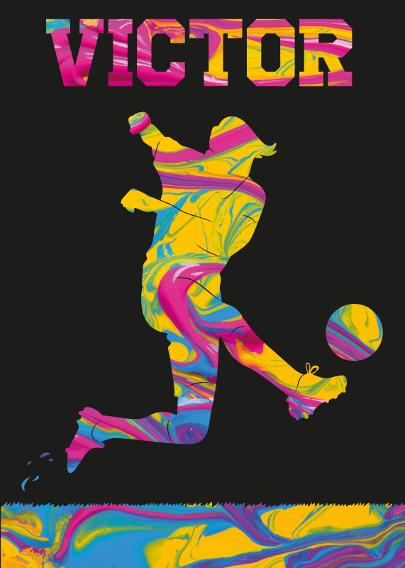 Futbol afiş - football afişi - TenStickers