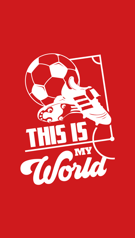 Futbol afiş - bu benim dünyam - TenStickers