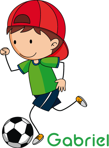 Futbol afiş kişiselleştirilebilir çocuk topu - TenStickers