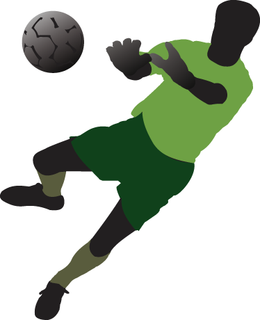Futbol afişi genç kaleci vinil duvar dekoru - TenStickers